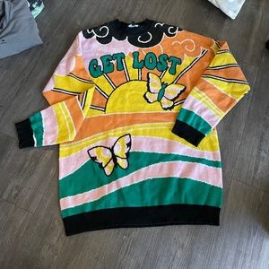 Get lost long sweater